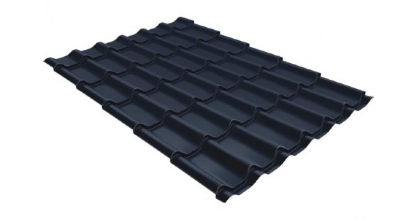 Металлочерепица классик 0,5 Satin RAL 7024 мокрый асфальт купить в Йошкар-Оле