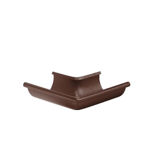 Водосток Aquasistem, Система 125x90 - Угол желоба, наружный 90° RAL 8017 Коричневый matt купить в Йошкар-Оле