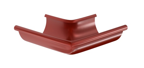 Водосток Aquasistem, система 150x100 - Угол желоба, наружный 90° RR 29 Бургундский купить в Йошкар-Оле