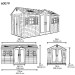 Сарай пластиковый LifeTime 15x8 DD купить в Йошкар-Оле