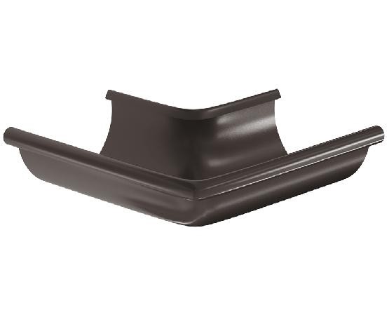 Водосток Aquasistem, система 150/100 -  Угол желоба, наружный 90° RR 32 Тёмно Коричневый купить в Йошкар-Оле