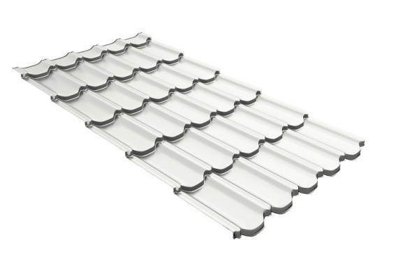 Металлочерепица квинта плюс с 3D резом 0,5 Satin RAL 9003 сигнальный белый купить в Йошкар-Оле