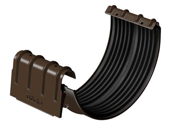 Соединитель желобов D125 Döcke STAL PREMIUM Каштан, (RAL 8017) купить в Йошкар-Оле