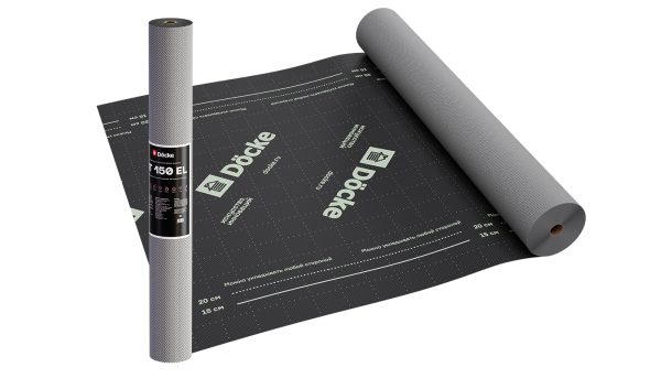 Супердиффузионная мембрана Docke, АT 150 EL трёхслойная, (универсальная с клеевой полосой) купить в Йошкар-Оле