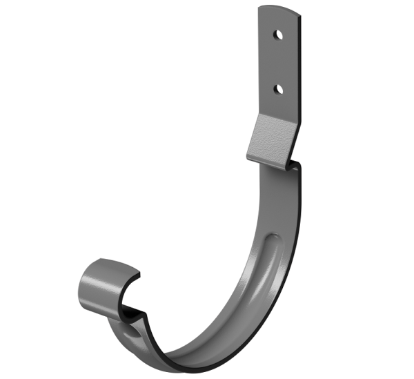 Карнизный крюк короткий (гнутый) D125 Döcke STAL PREMIUM Графит, (RAL 7024) купить в Йошкар-Оле