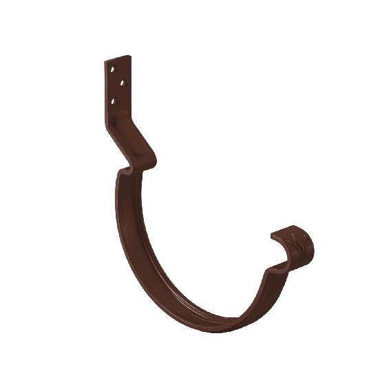 Водосток Aquasistem, система 125x90 - Крюк крепления желоба короткий RAL 8017 Коричневый купить в Йошкар-Оле