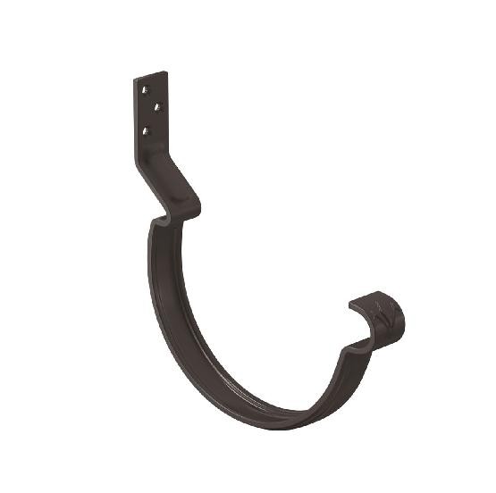 Водосток Aquasistem, система 125x90 - Крюк крепления желоба короткий RR 32 Тёмно Коричневый купить в Йошкар-Оле