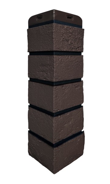 Угол Grand Line состаренный кирпич премиум Шоколадный (шов RAL 9005) купить в Йошкар-Оле