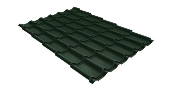 Металлочерепица классик 0,5 Satin RR 11 темно-зеленый купить в Йошкар-Оле